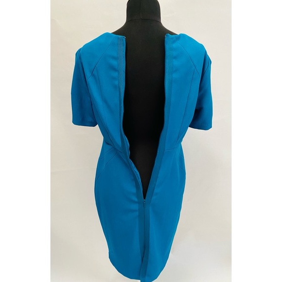 ✨HOST PICK✨ Adrianna Papell Turquoise Structured Sheath Dress - Turquoise Size 8 - Picture 7 of 10